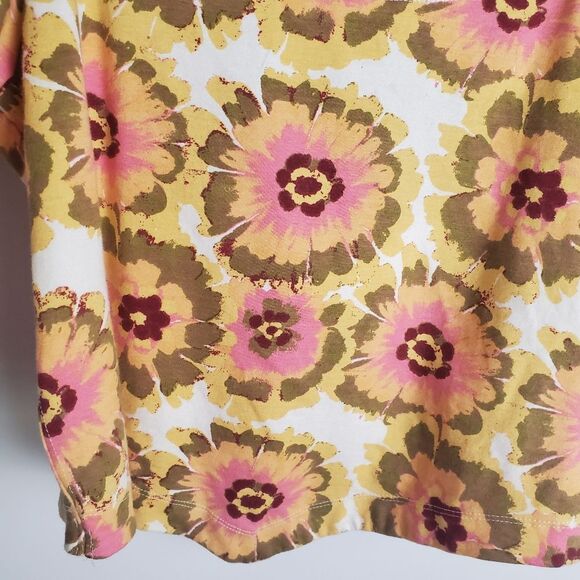 Free People Floral Crossback Top, Size Large - Picture 4 of 8